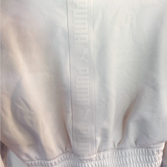 Puma Cream Cropped Hoodie - Picture 6 of 8